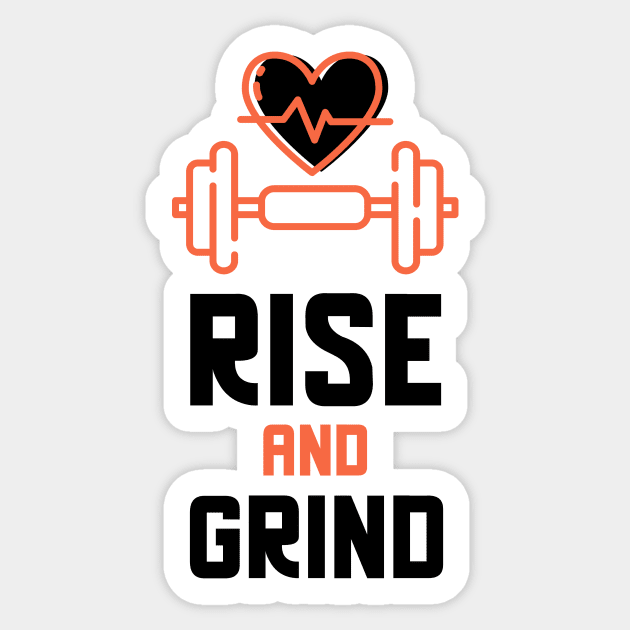 Rise And Grind Sticker by Jitesh Kundra